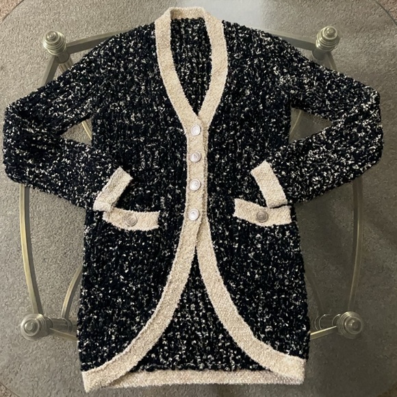 Chanel Black and Gold Tweed Egyptian Collections Cardigan - Picture 1 of 16